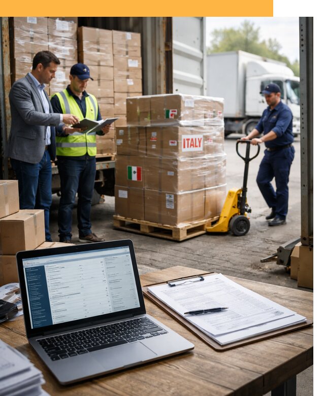 Доставка грузов из Италии: морские и авиаперевозки от 18214