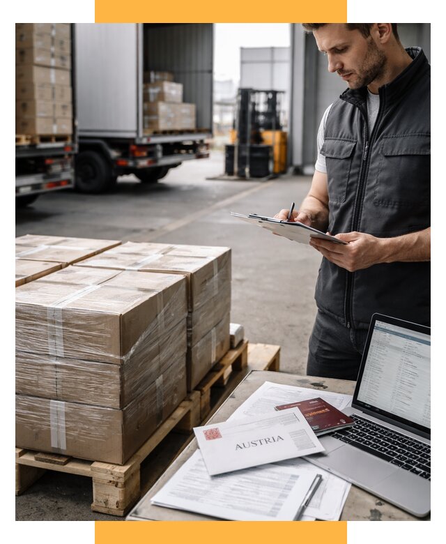 Доставка в Австрию от 65774 р. Логистика и экспорт СетСервис-Жгл