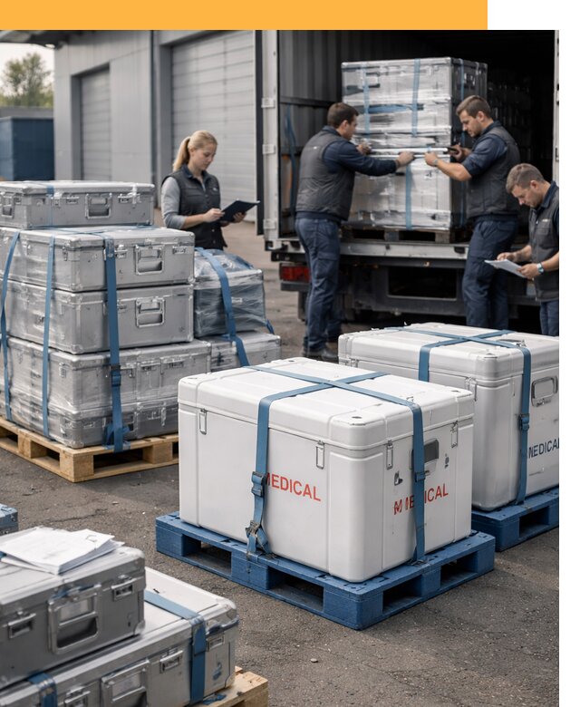 Перевозка медицинского оборудования по всему миру от 15179 руб